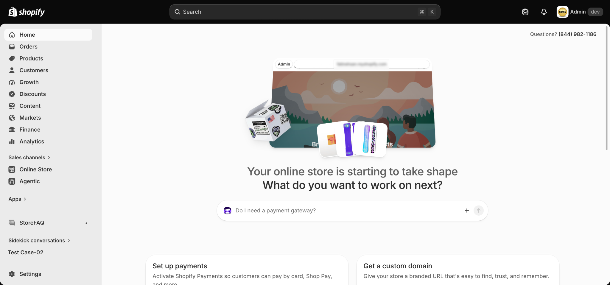 Sidekick sits in your Shopify admin alongside StoreFAQ, so answers arrive without switching apps.