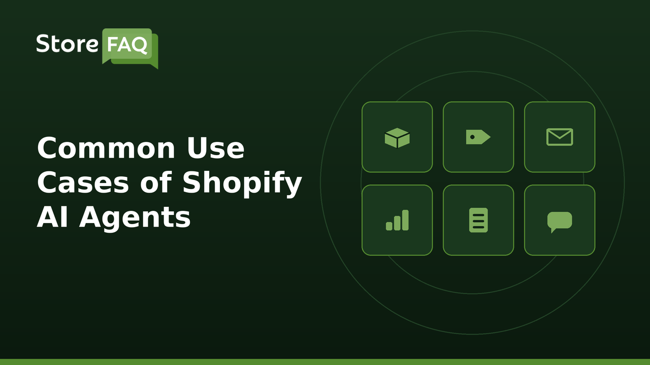 Common Use Cases of Shopify AI Agents