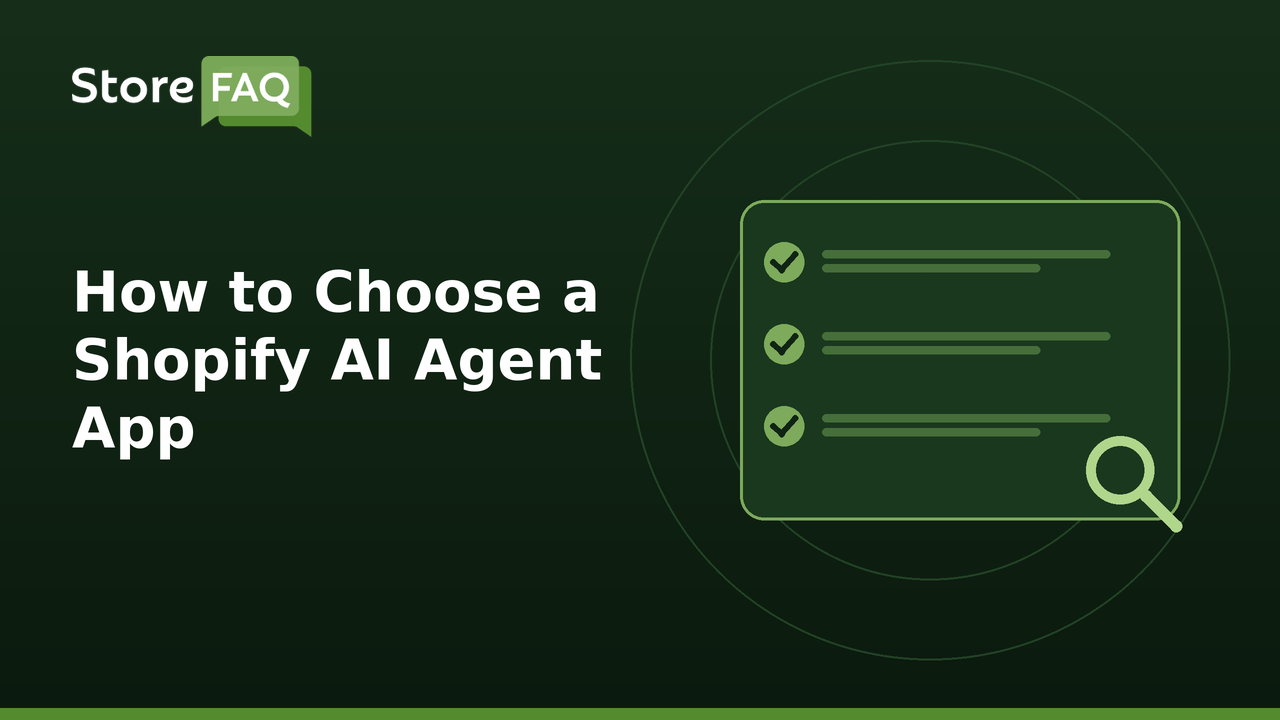 How to Choose a Shopify AI Agent App